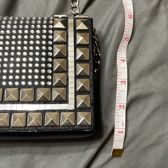 Beautiful studded bling crossbody clutch - Picture 2 of 7